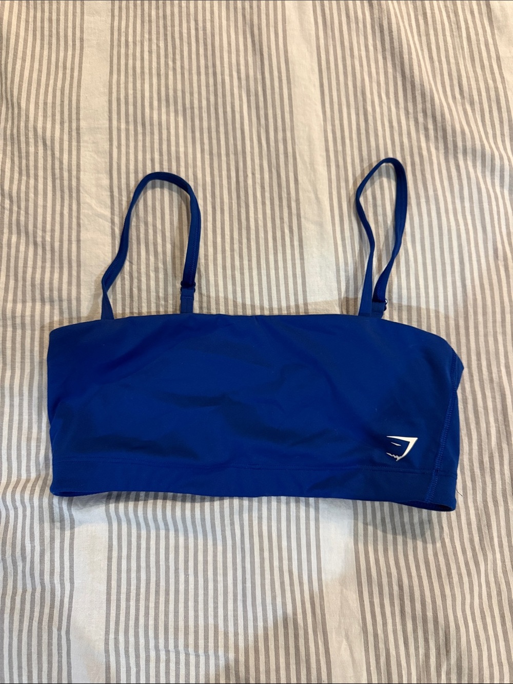Gymshark Royal Blue Bikini Swim Top with Thin Straps